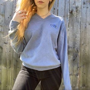 URI V-Neck Keany Blue Vantage Sweater